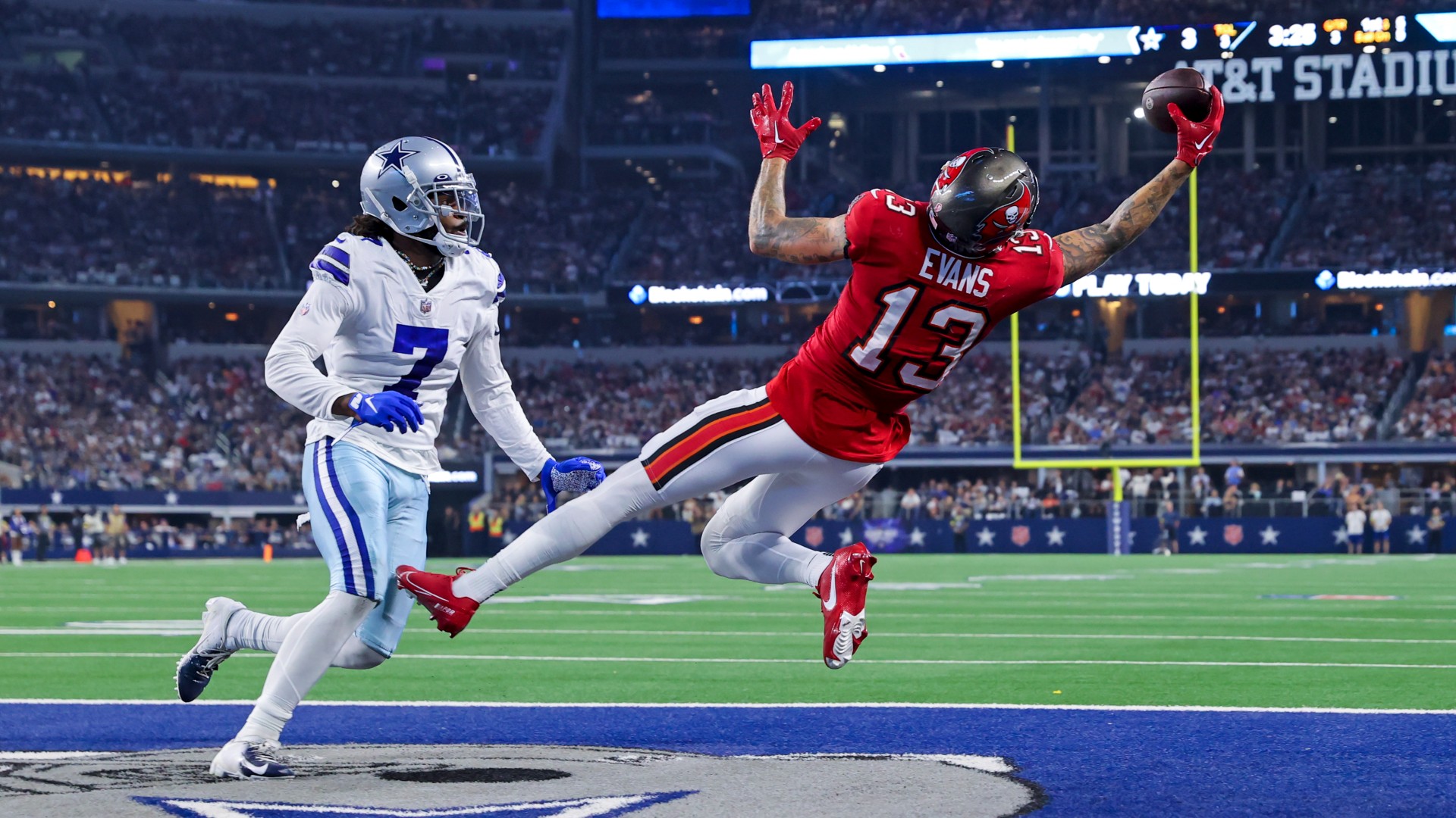 Dallas Cowboys interested in Mike Evans potentially.